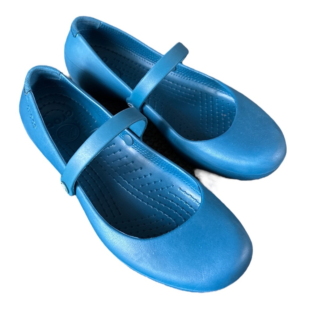 Crocs Alice Flats Mary Jane Blue Shoes
